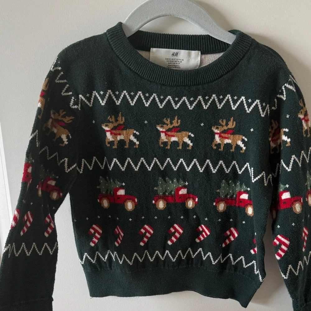 H&M Dark Green Knit Sweater